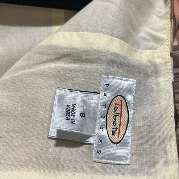 SALE! NWT Talbots funky flare skirt 8P Pink Green Brown Zipper, Lined #talbots - Picture 9 of 13